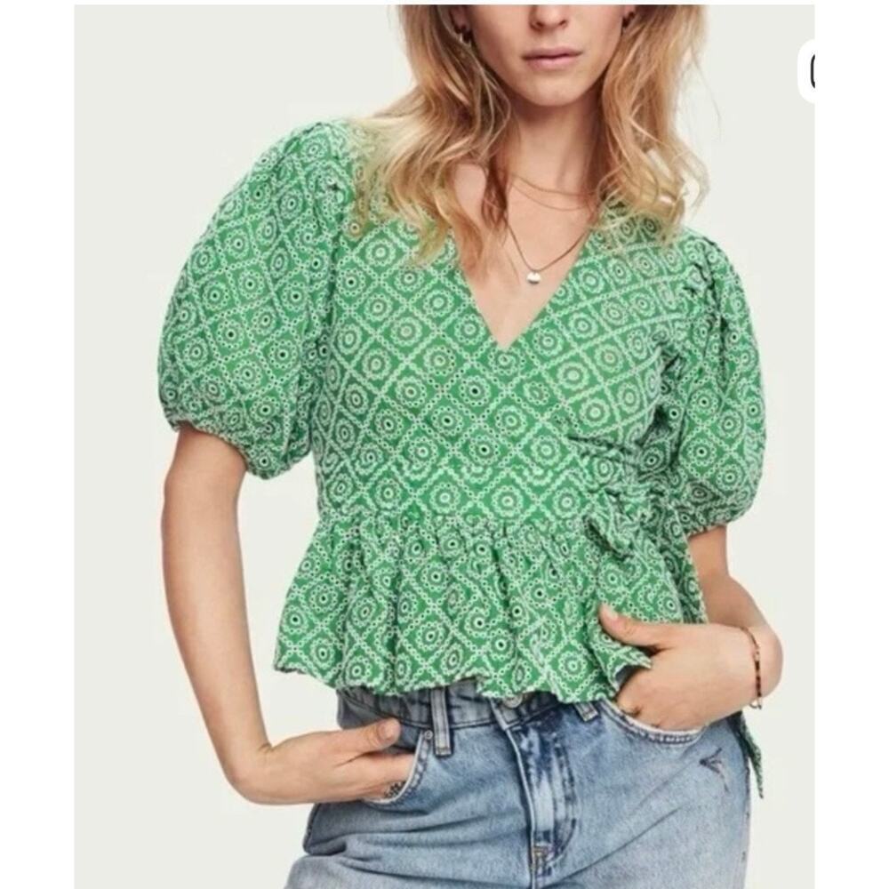 SCOTCH & SODA wrap over top - NEW WITH TAGS - medium